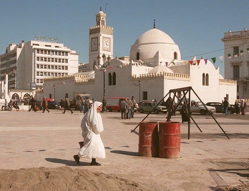 Daily life scene in the Casbah neighborh