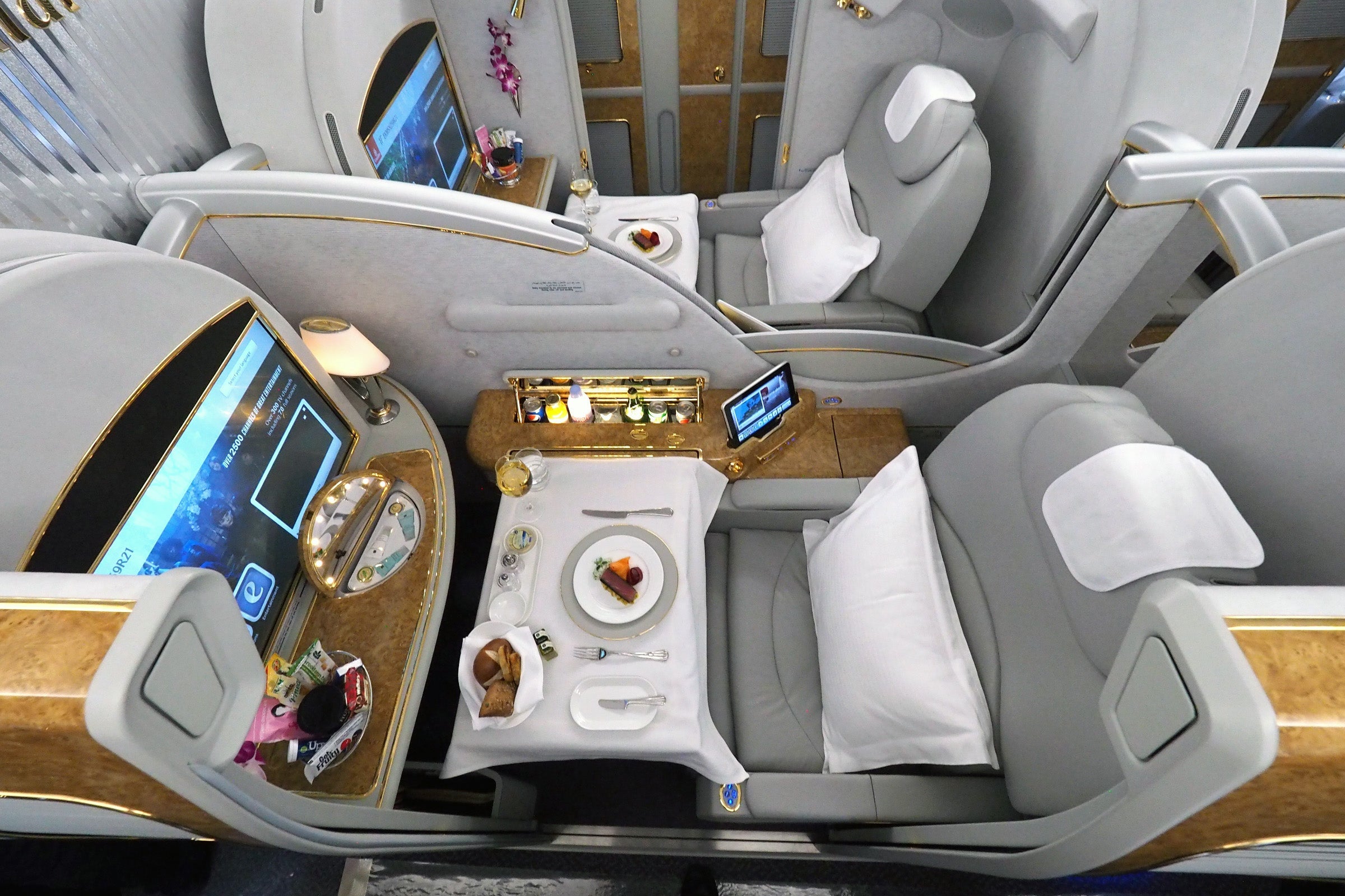 Emirates 100th A380 Tour Economy Business First Class Suites