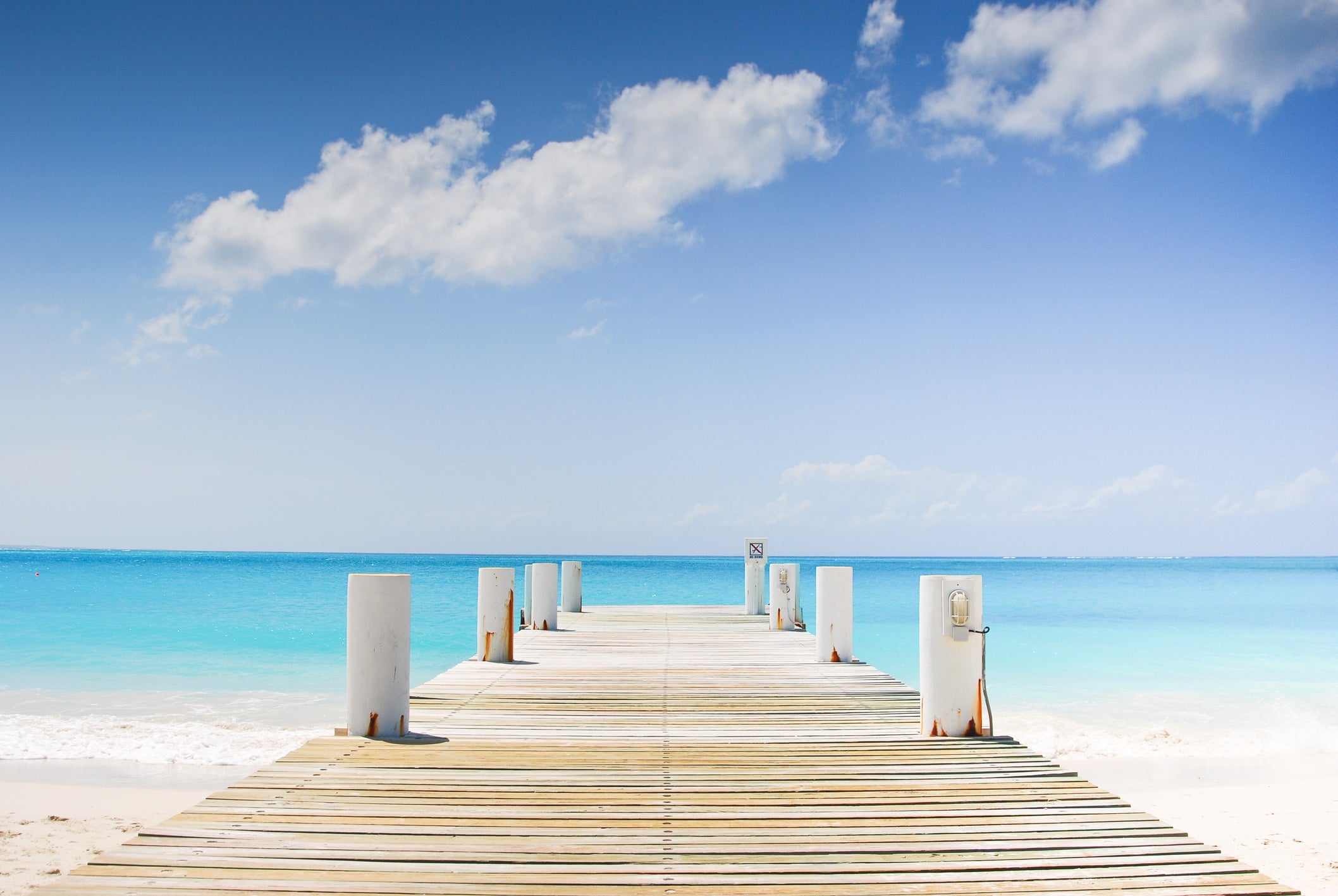 Pier on Turks and Caicos