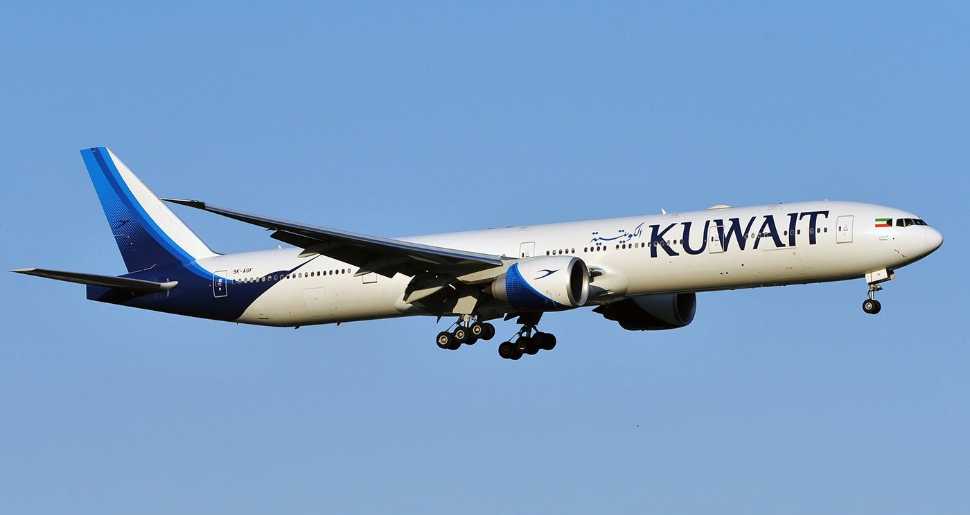 Kuwait Airways 777-300ER at JFK, July 2017