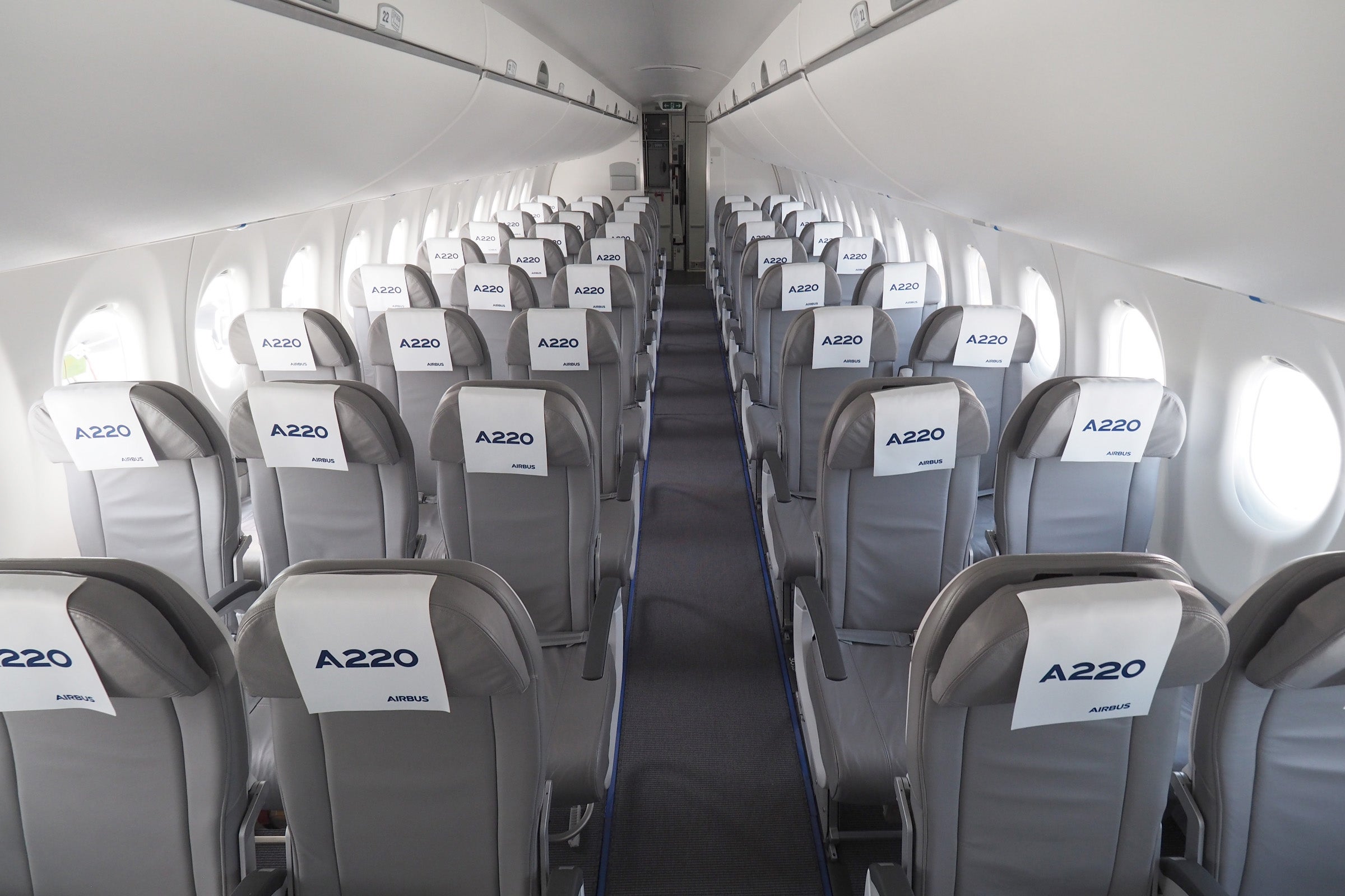Airbus A220 Seat Pitch Comparison