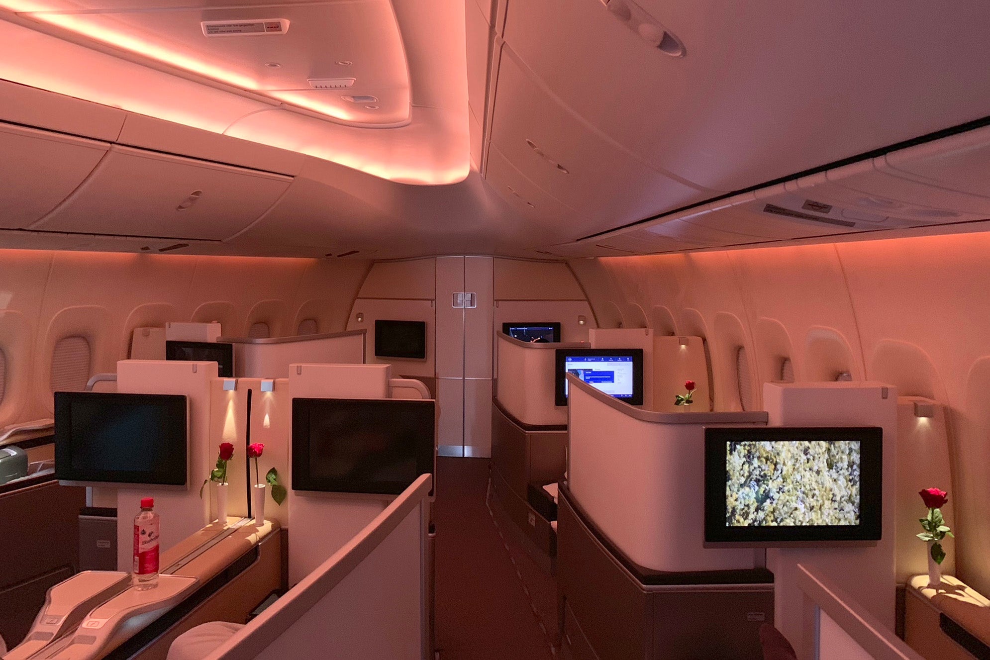 Lufthansa First Class 747-8 FRA-JFK Review ZH