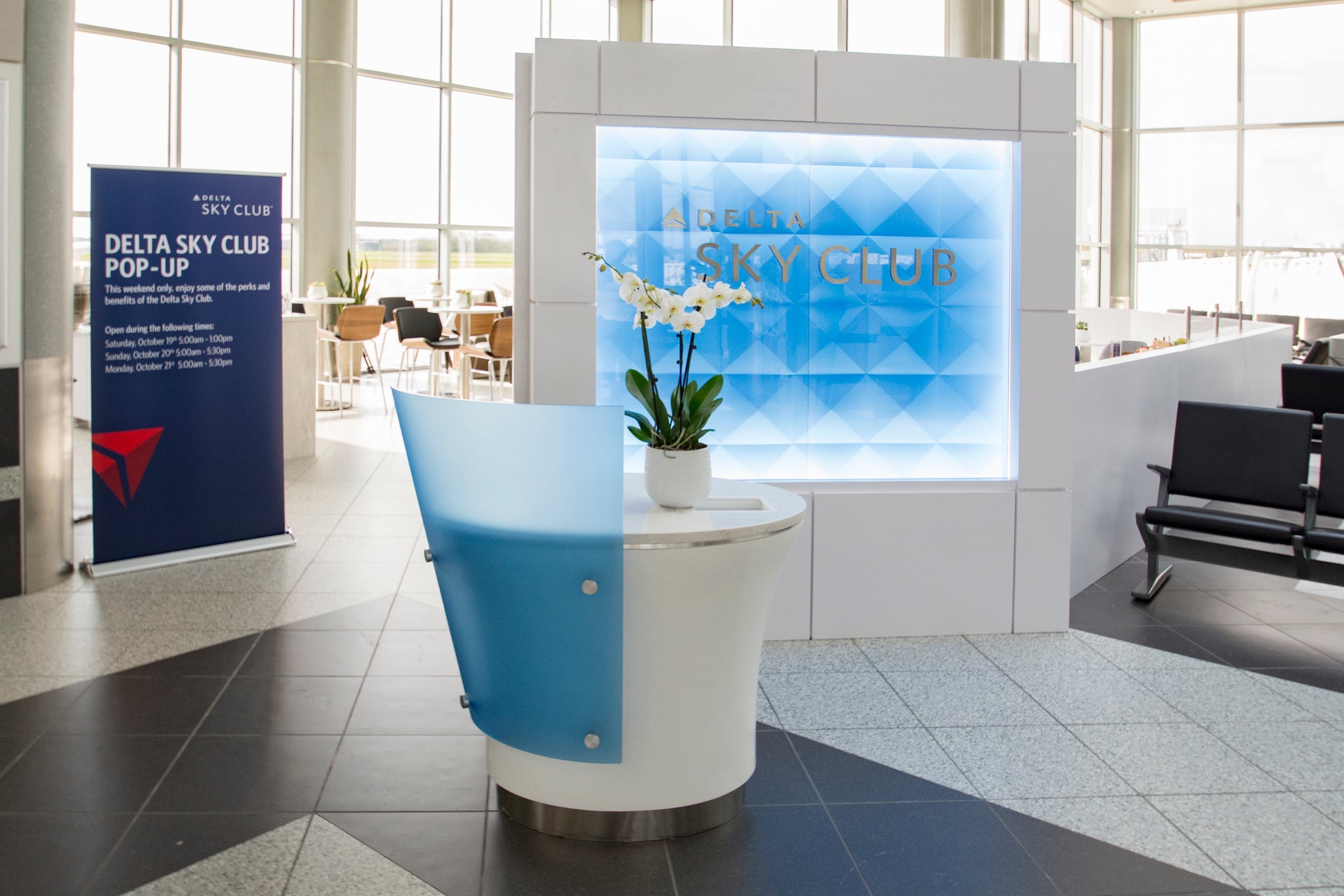 Delta pop-up SkyClub