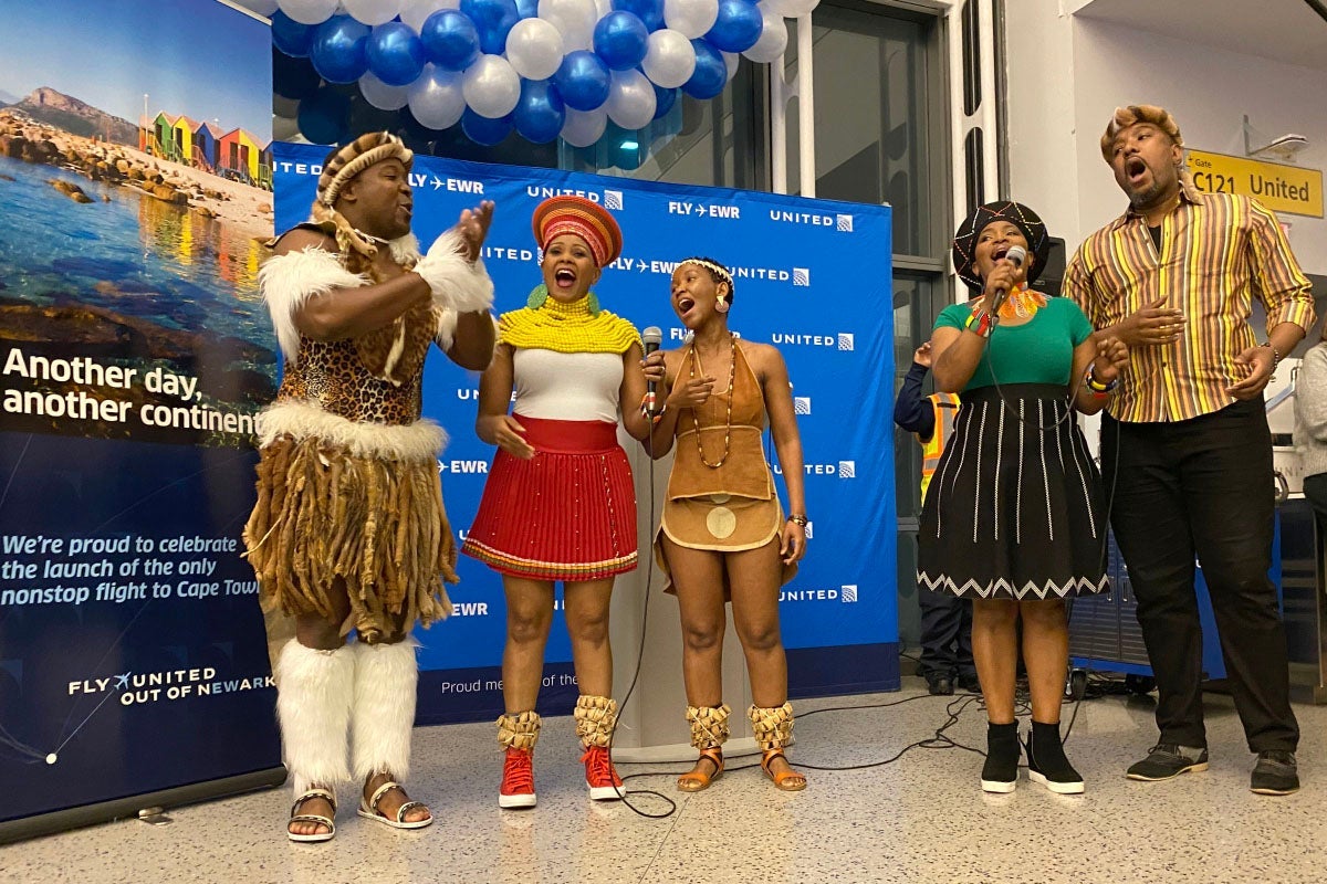 United 787-9 Newark-Cape Town CPT Inaugural ZH