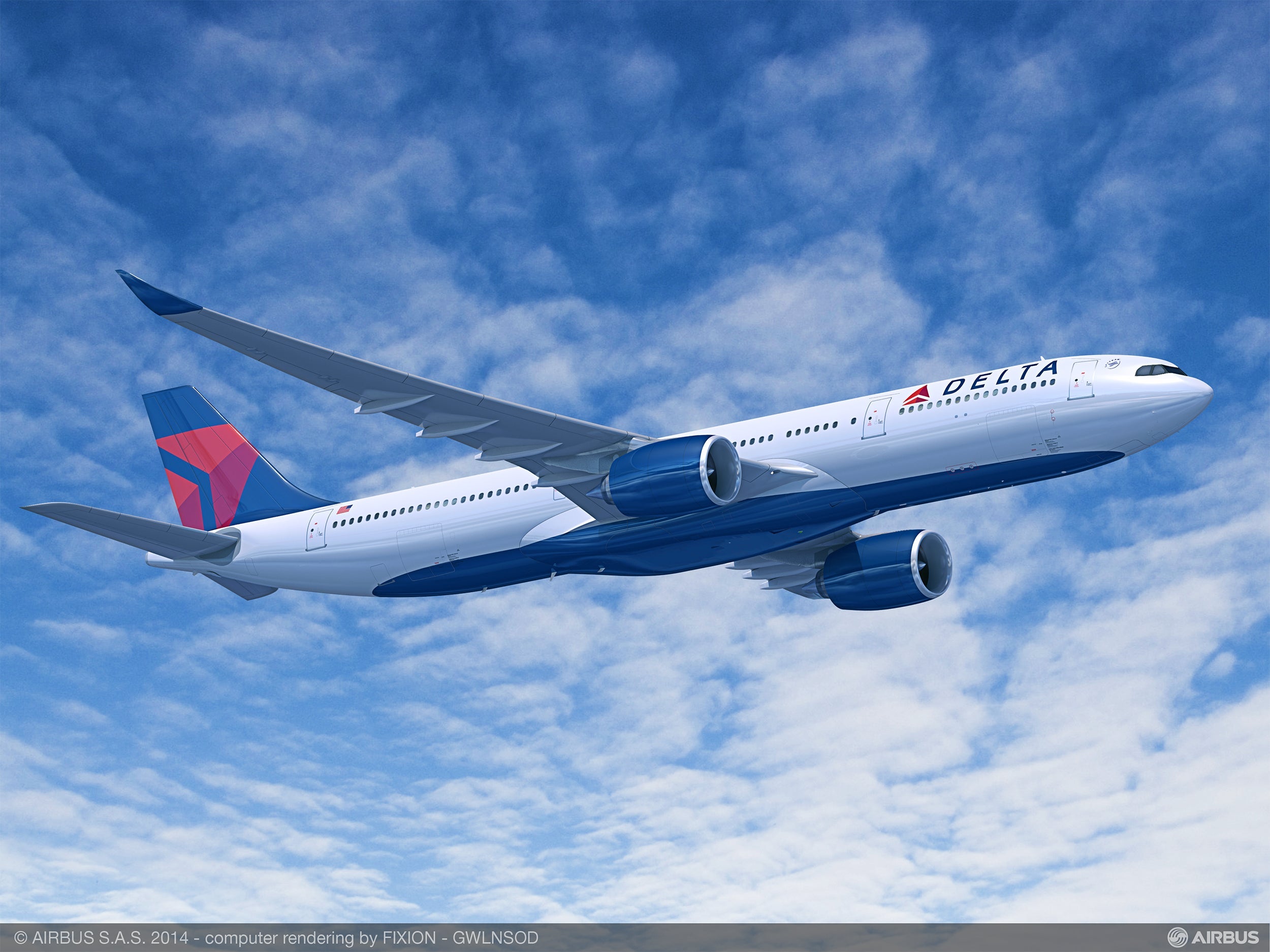 Delta A330-900 Plane