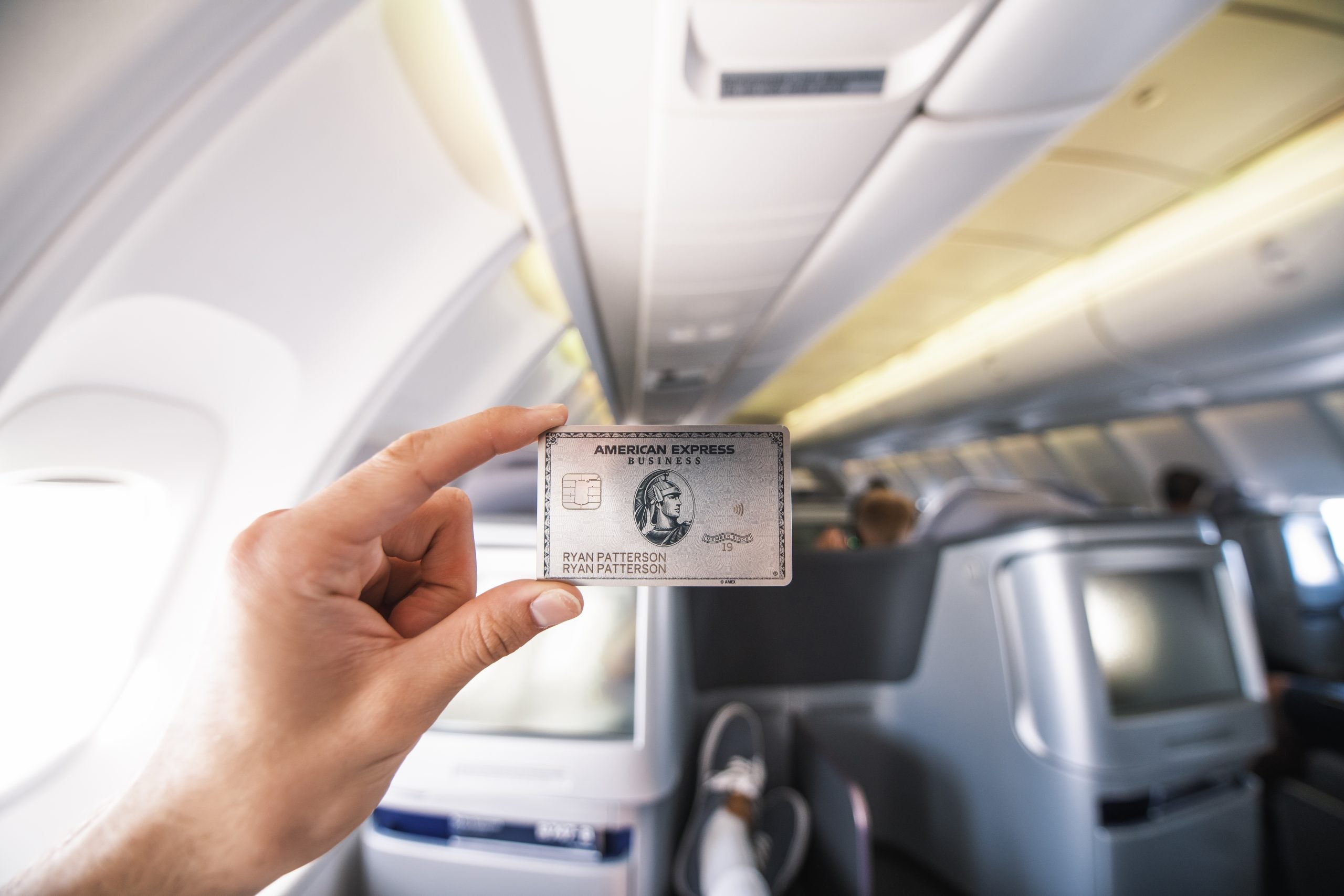 (For TPG use only) American Express Business Platinum Card Image in Lufthansa Business Class-Ryan Patterson