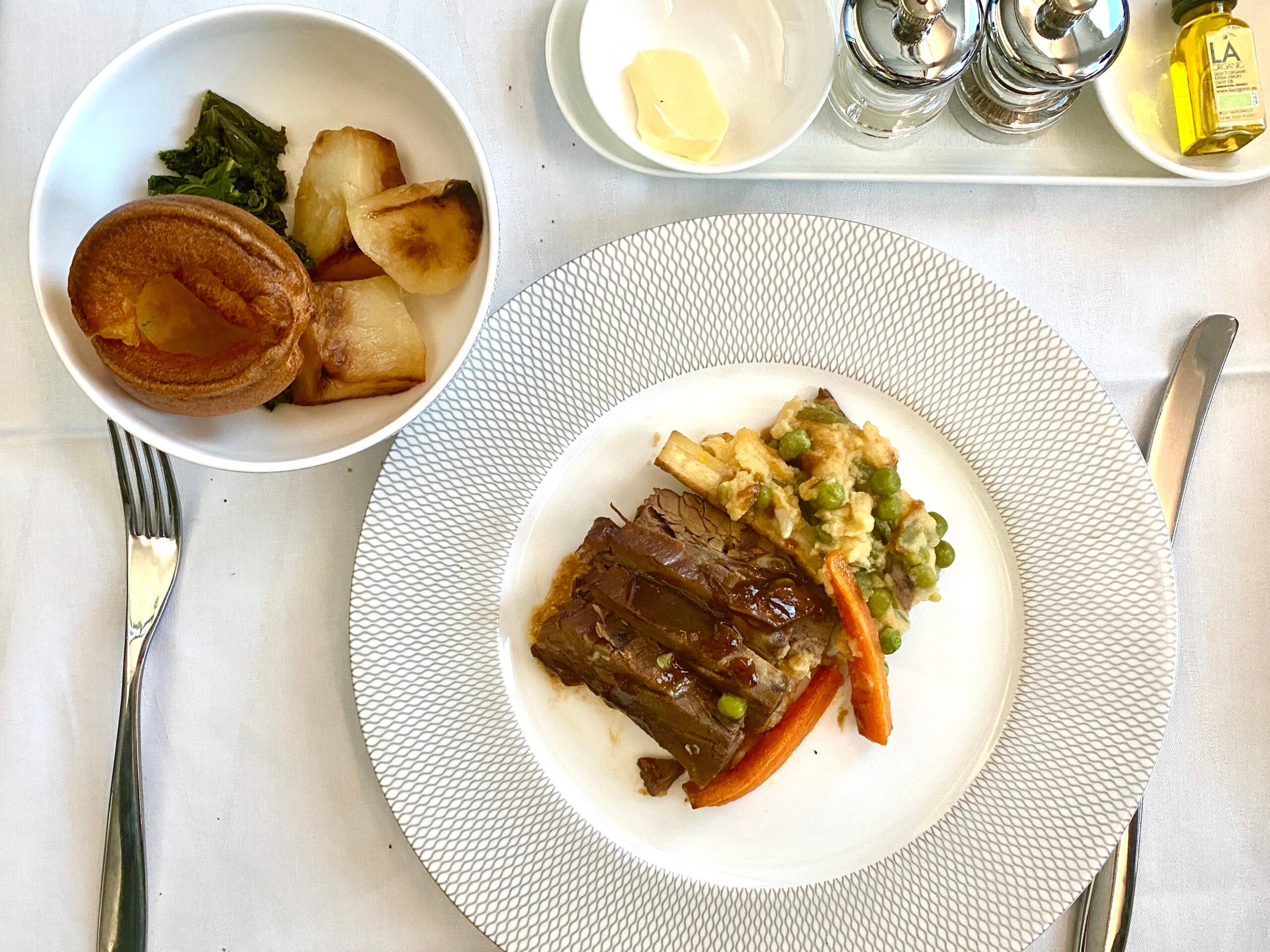 British Airways Roast Dinner