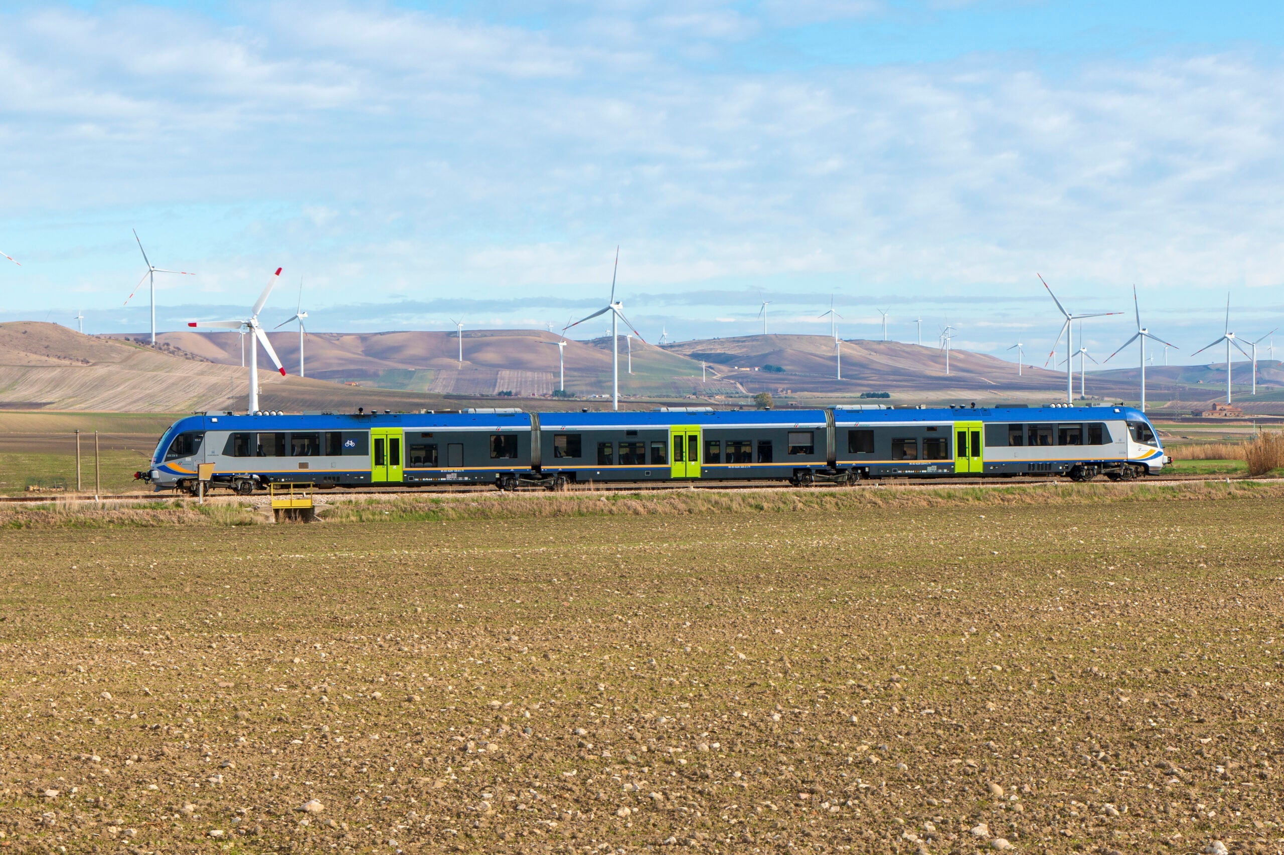 Train  Trenitalia On Land Against Sky