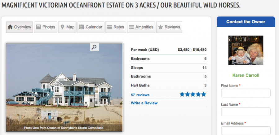 Corolla rental house