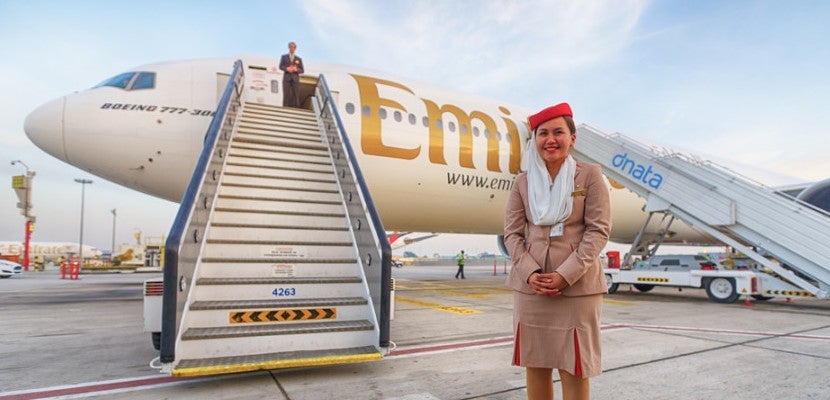 Emirates attendent shutterstock_267160181