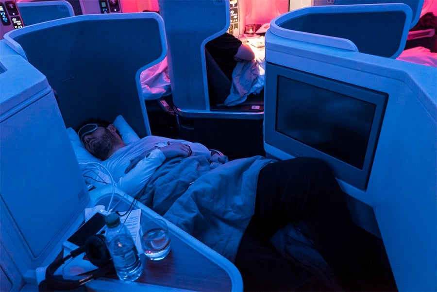 Out cold for a full night's sleep.