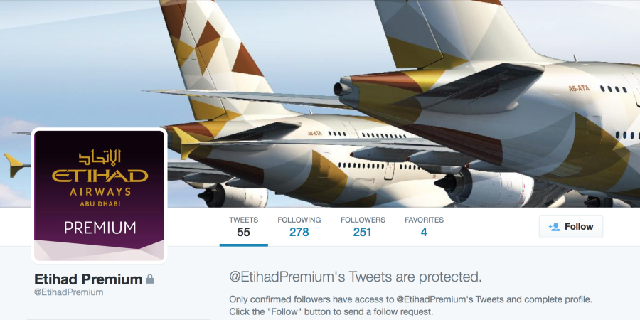 Etihad on Twitter
