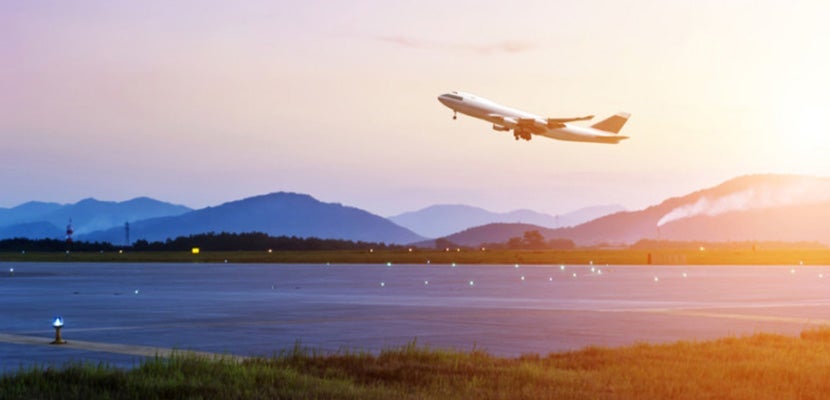 Plane taking off shutterstock 157459556