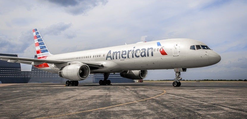 American Airlines plane 757 on tarmac featured
