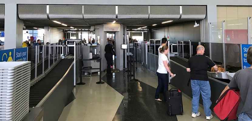 American Airlines Automated TSA Check Point