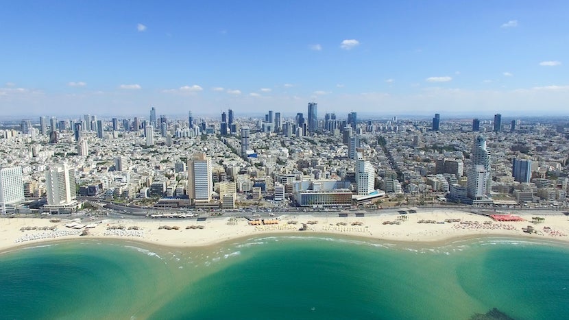 Tel Aviv skyline - Aerial photo