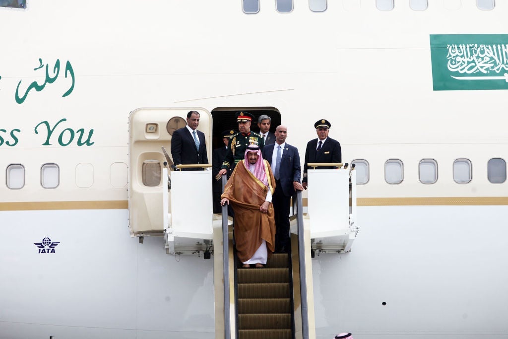 Saudi Arabia's King Salman Arrive In Jakarta, Indonesia