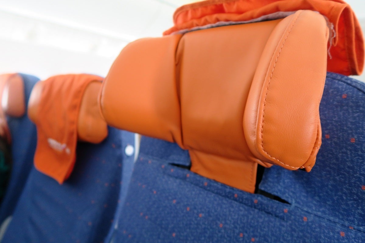 Aeroflot 77W headrests