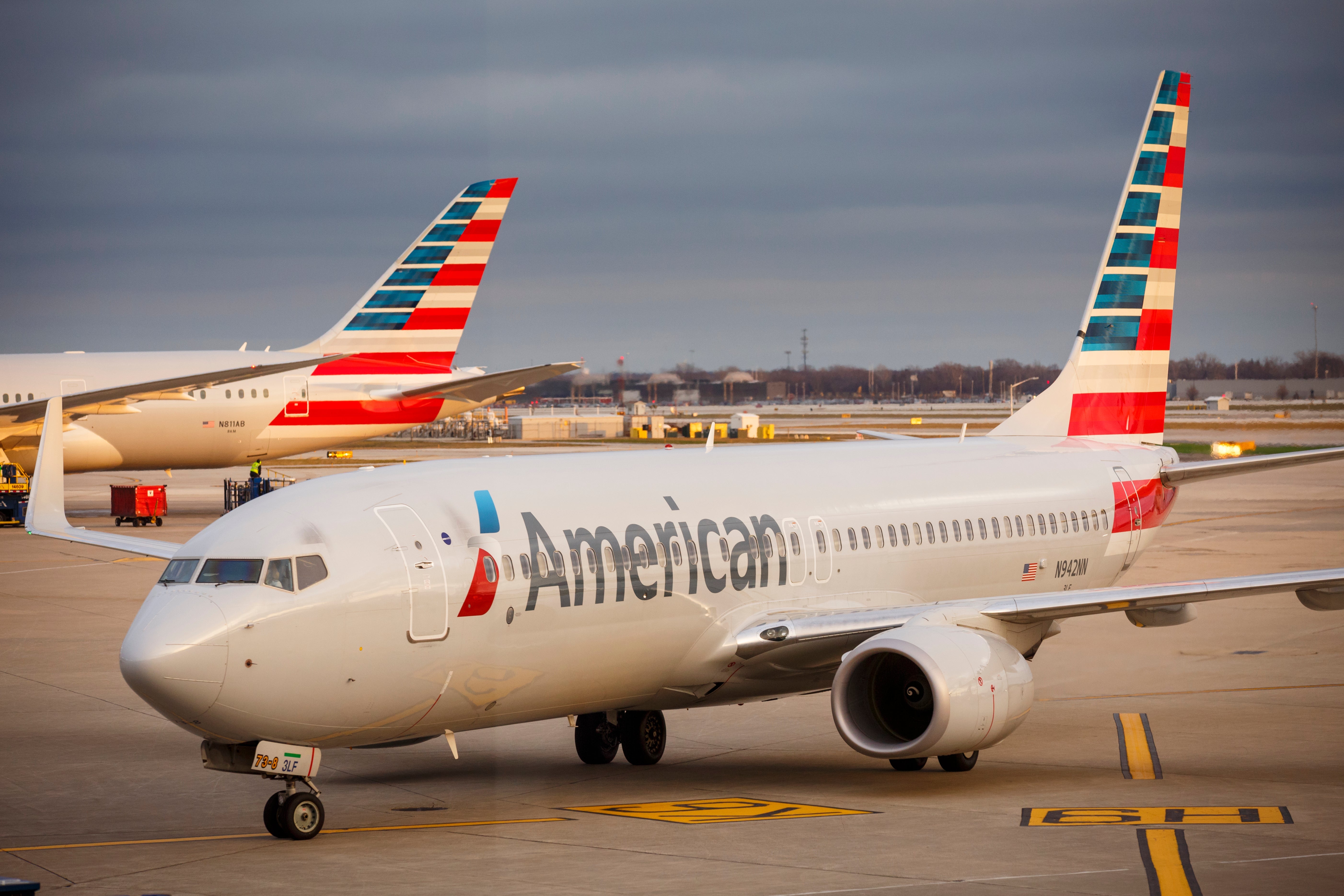 American Airlines Planes at O'Hare