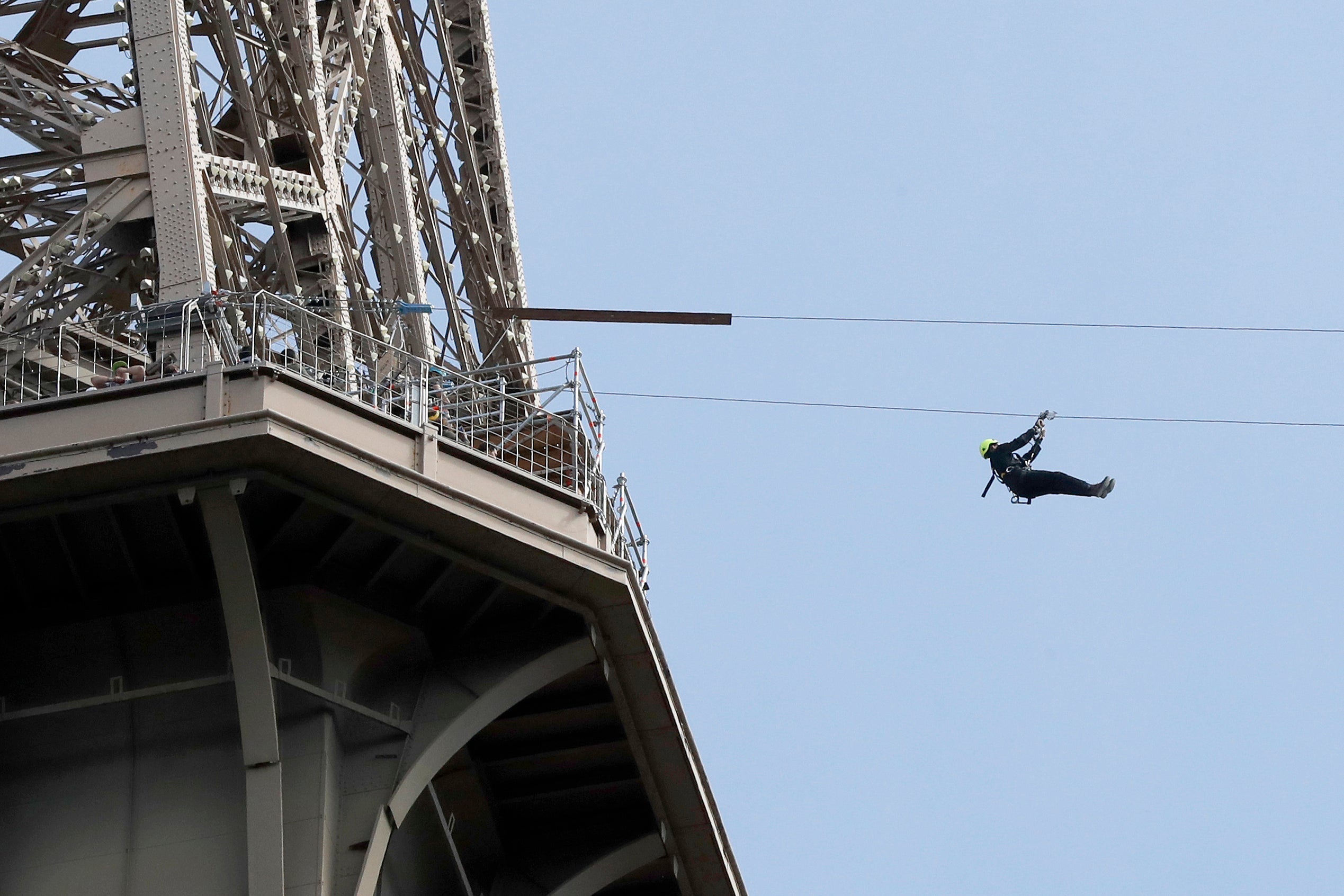 FRANCE-PARIS-TOURISM-LEISURE-ZIP-LINE