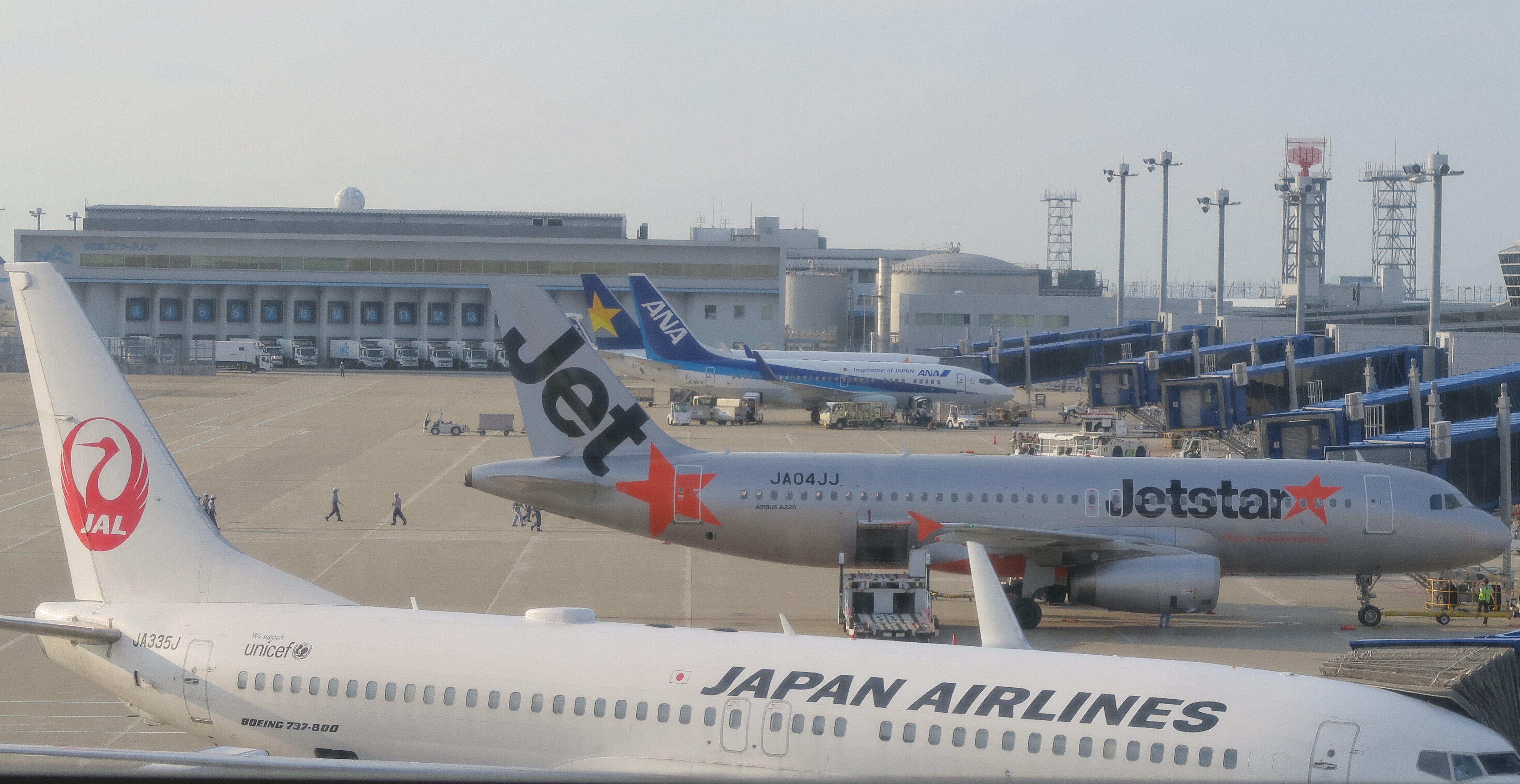 Planes lined up in Nagoya NGO
