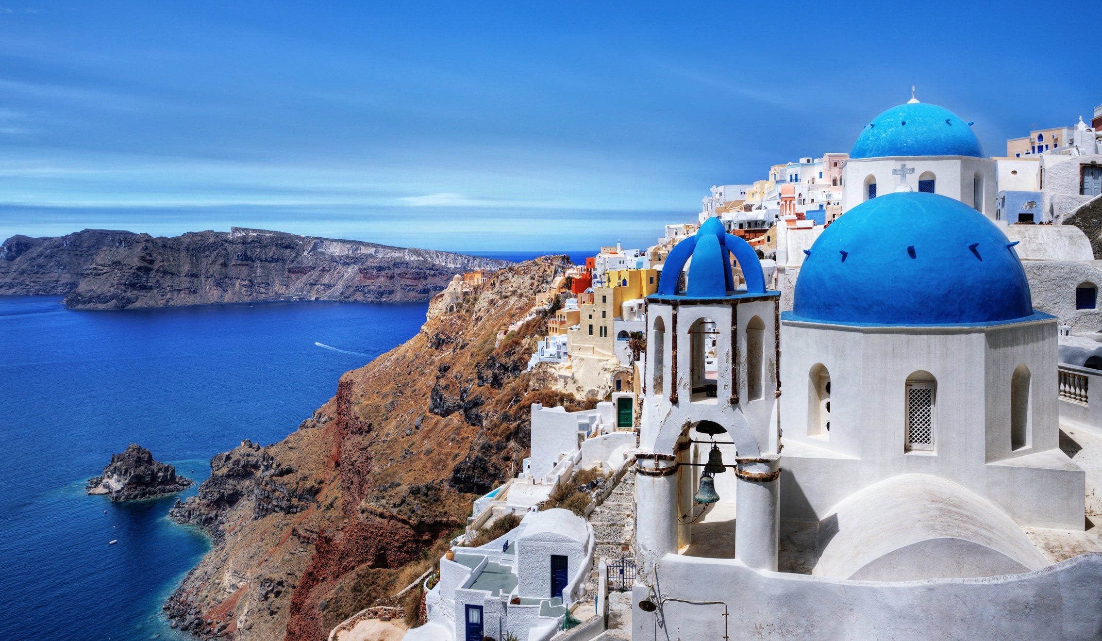 Village of Oia in Santorini, Greece
