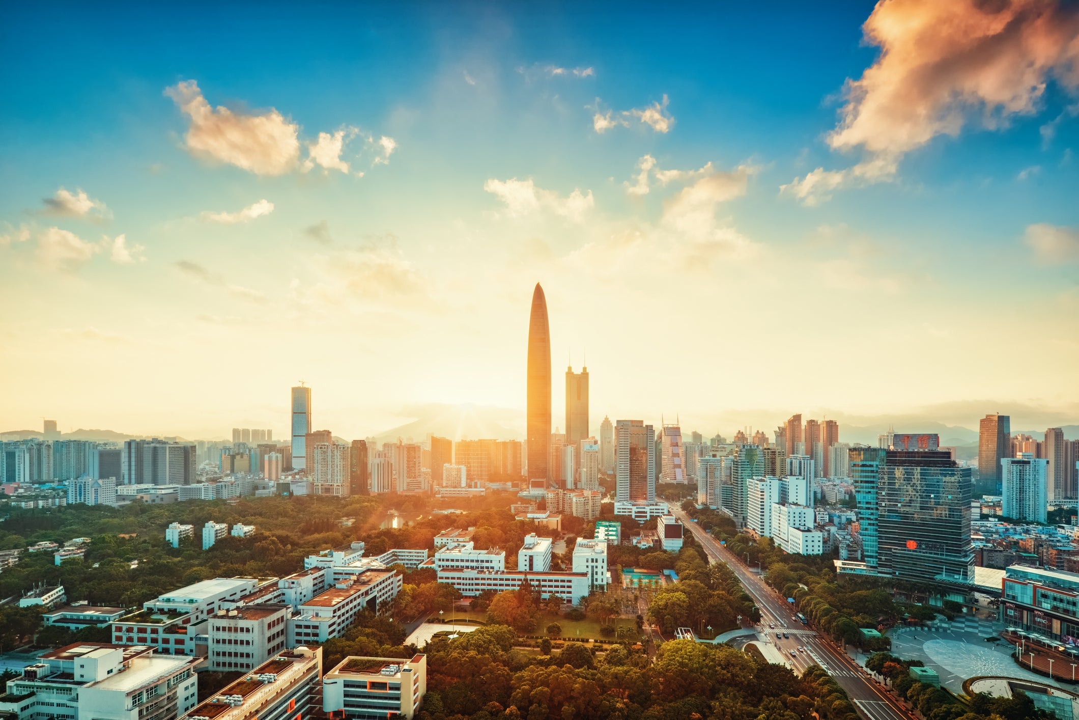 Sunrise in Shenzhen