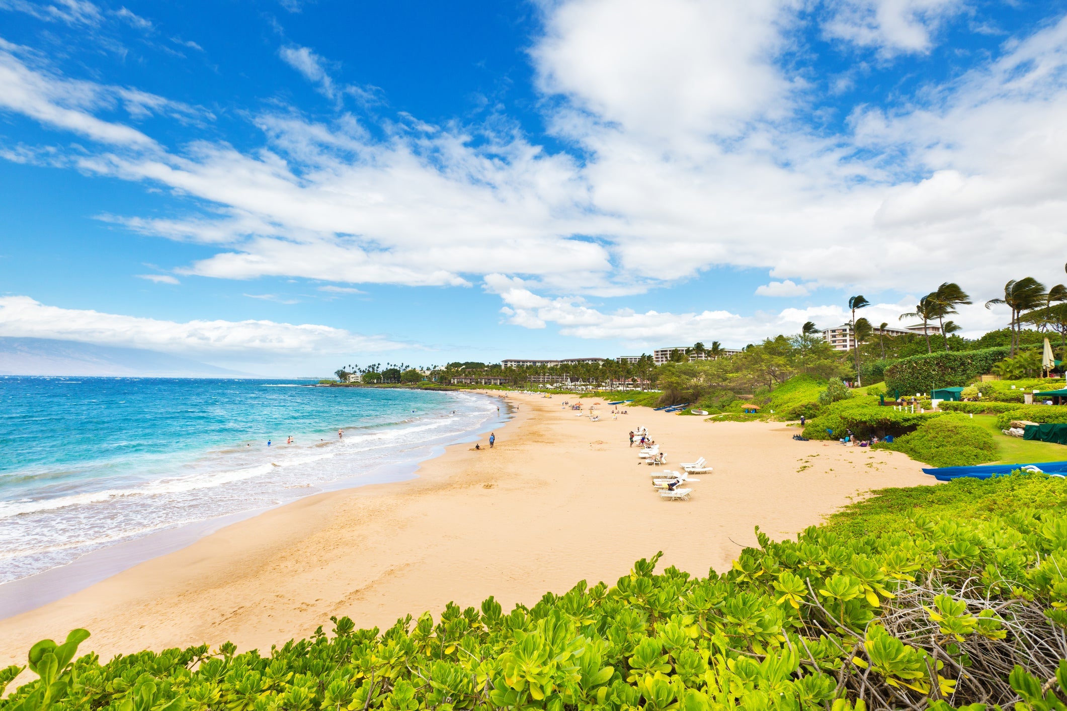 Wailea Beach on the Southwest Shore of Maui Hawaii