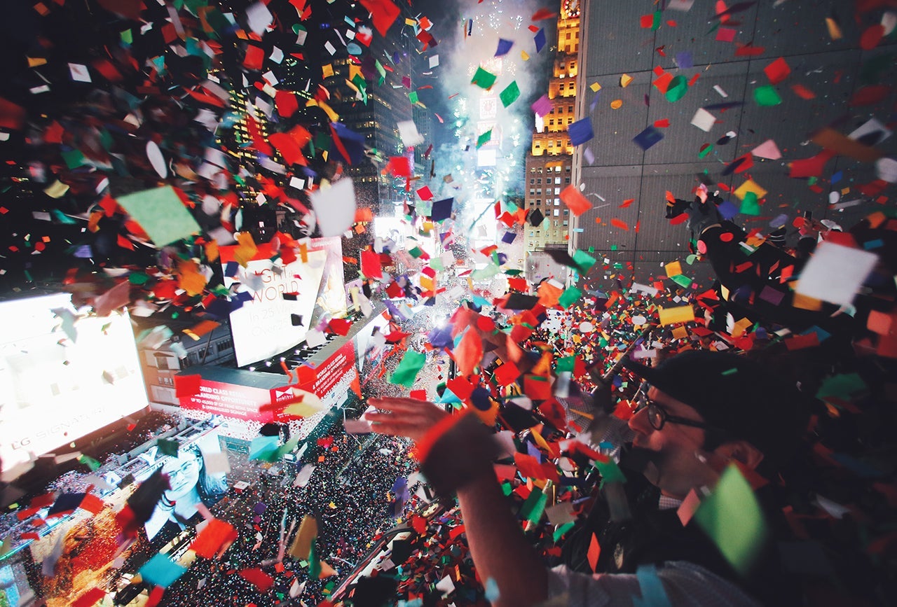 New Years Eve Celebrated In New York's Times Square