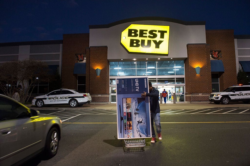 Shopping for Bargains on Thanksgiving Day