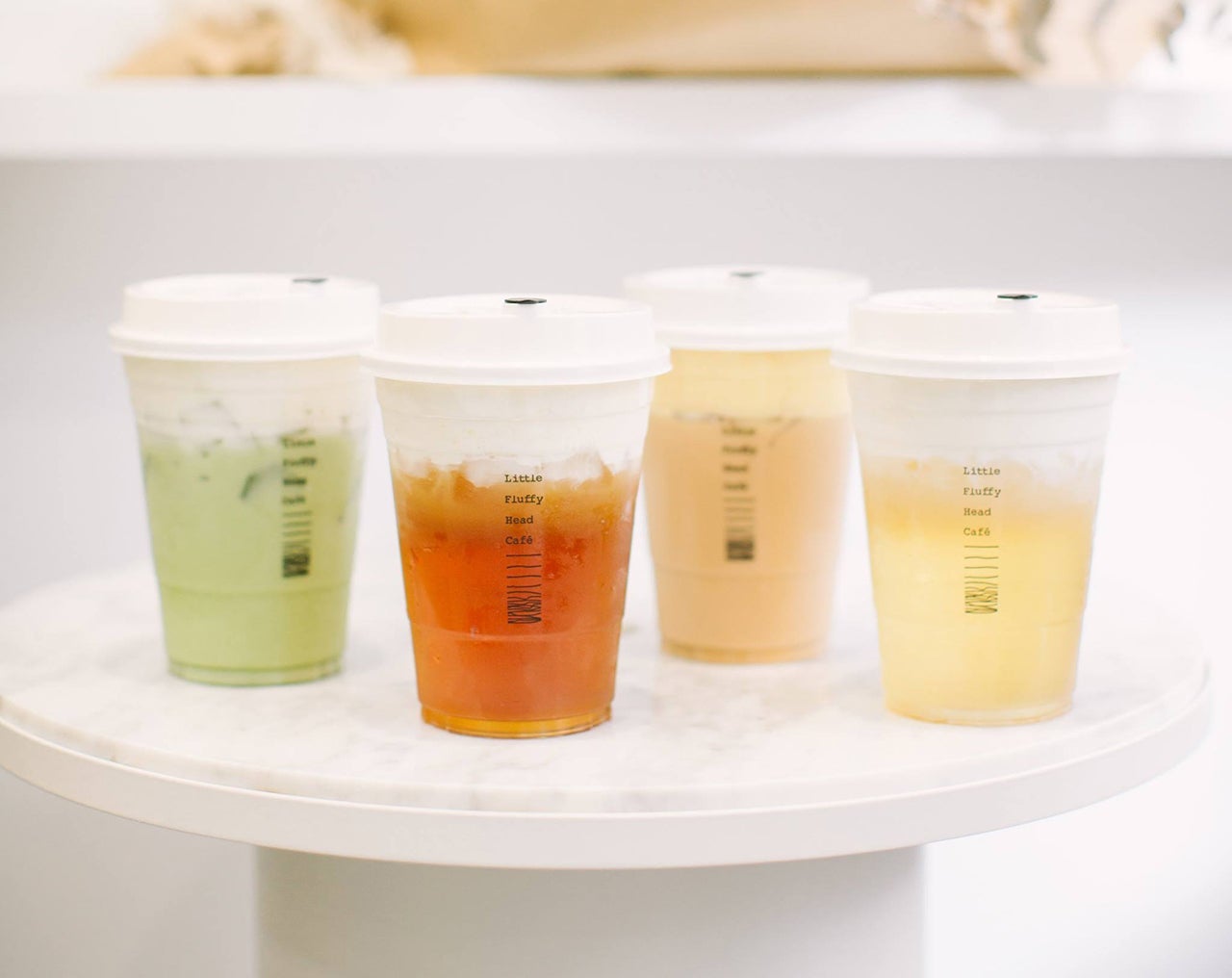 Little Fluffy Head Cafe cheese tea