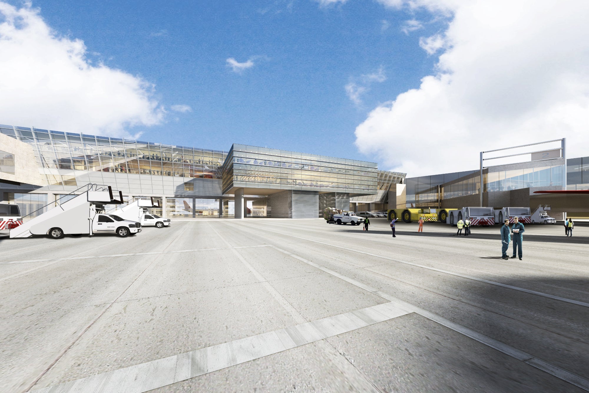 The Centurion Lounge at JFK - Exterior Rendering