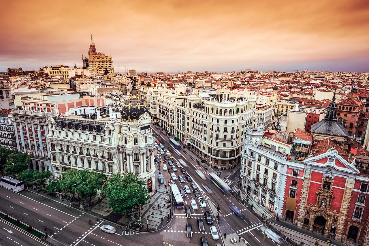 Madrid, Spain Cityscape