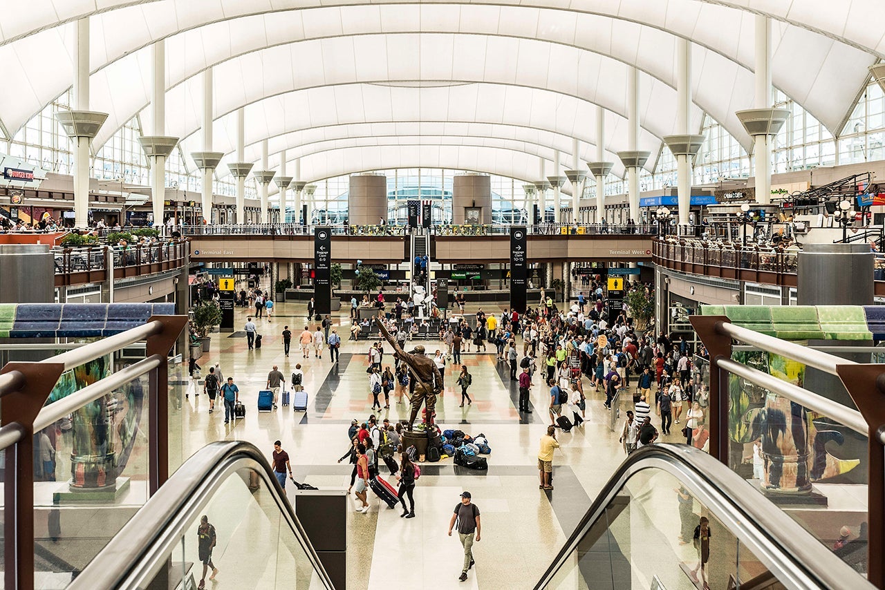 Denver airport terminal interior