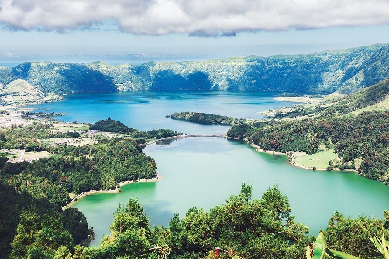 Lake of Sete Cidades in Sao Miguel
