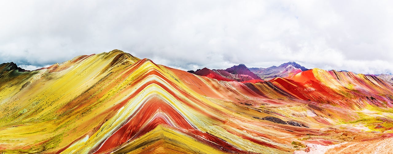 Vinicunca or Rainbow Mountain,Pitumarca, Peru