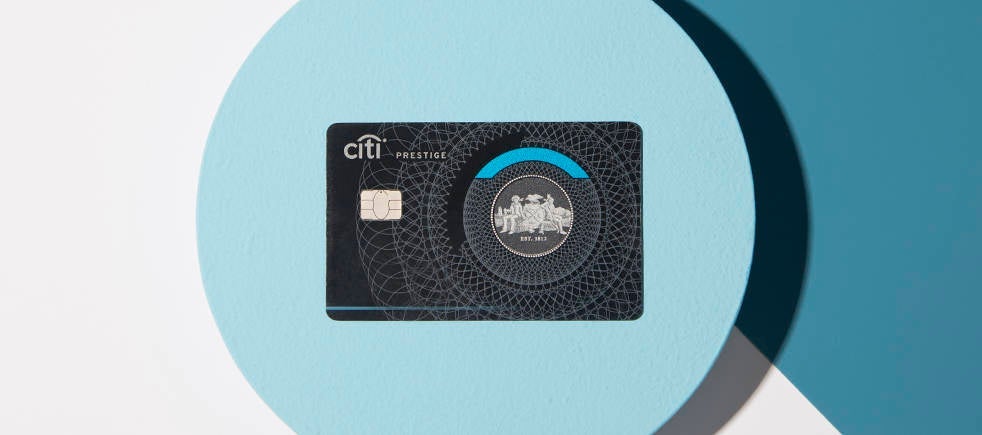 citi prestige CREDIT CARD STILL LIFE