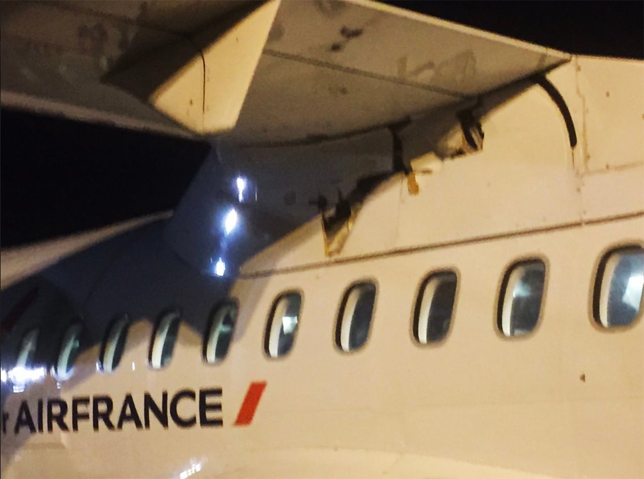 airfrance holes landing