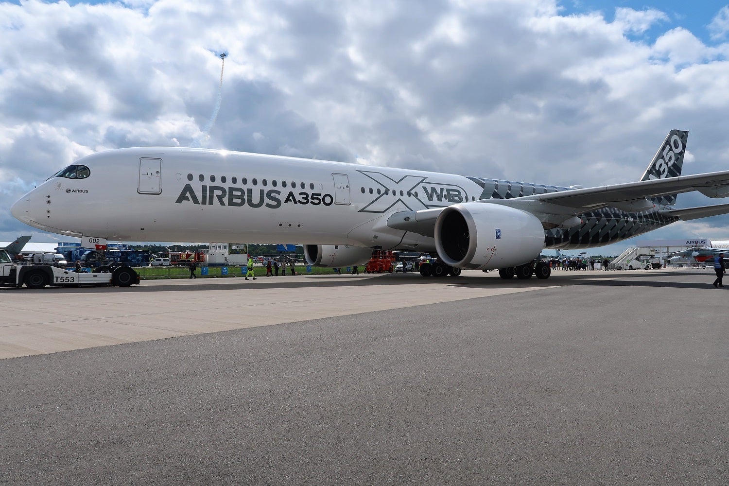 Airbus A350-900 A359 MSN002 ILA airshow parking