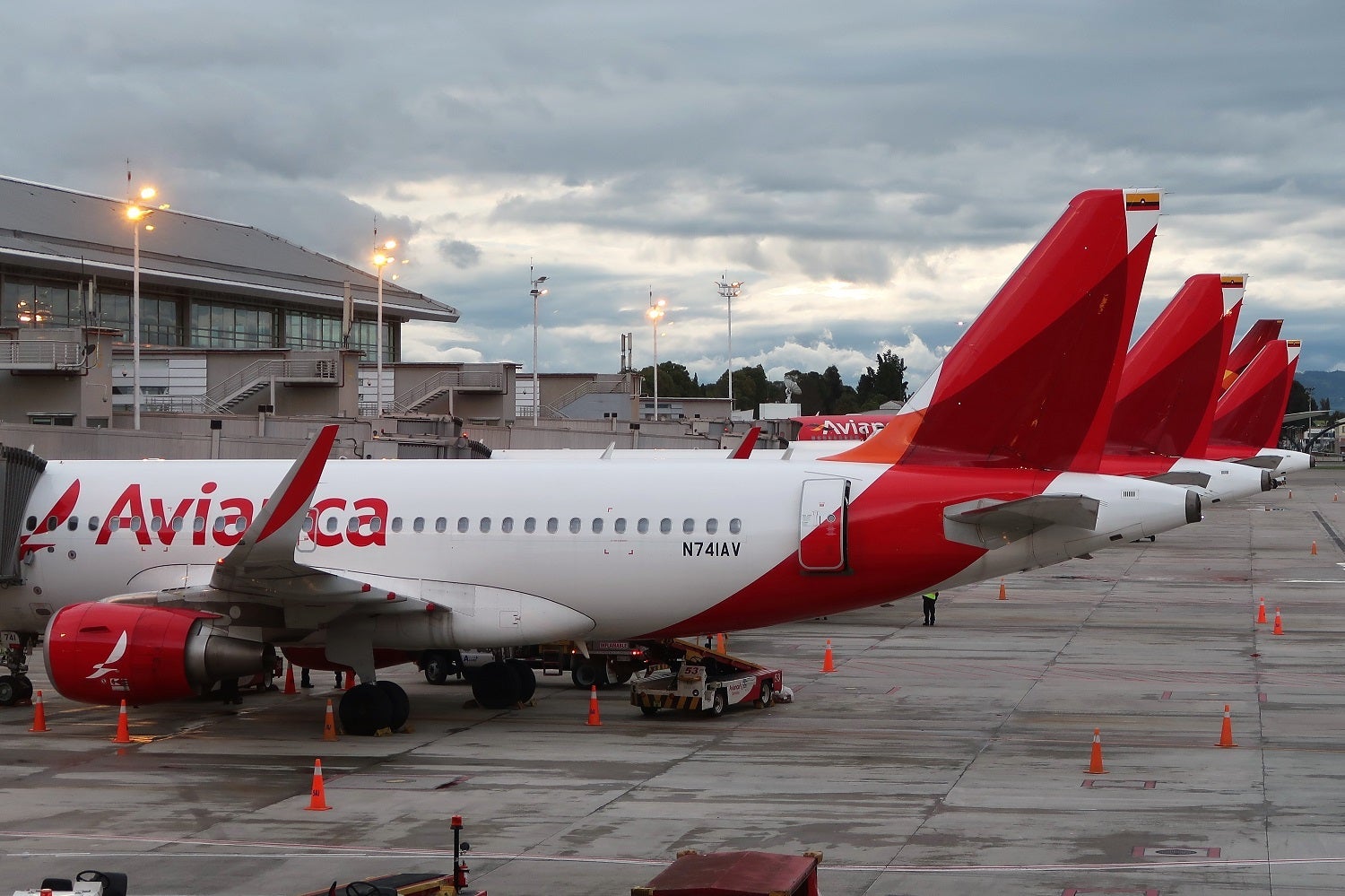 Avianca planes in Bogota