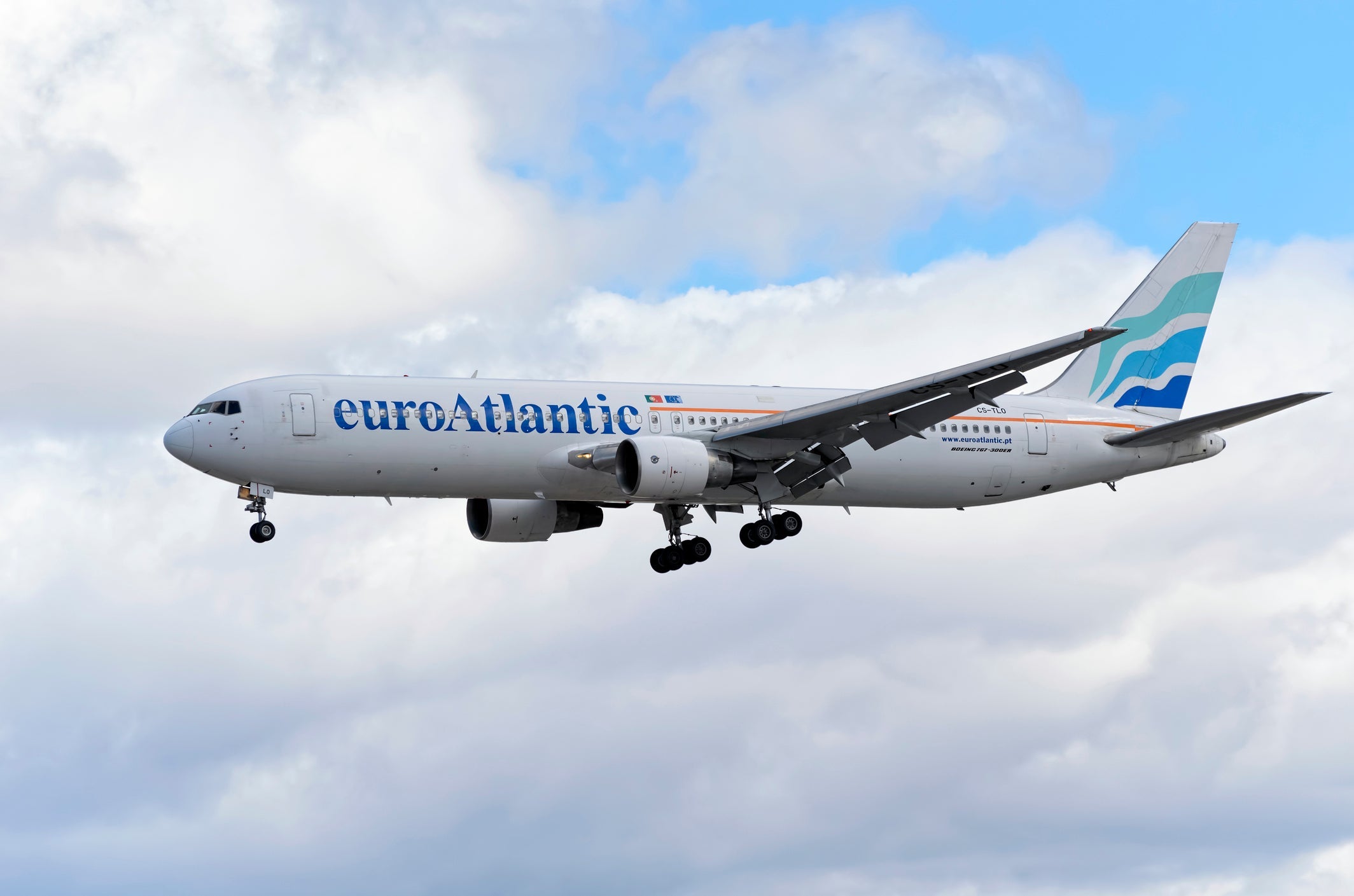 Jet airliner -Boeing 767-300(ER)-, of -EuroAtlantic Airways- airline