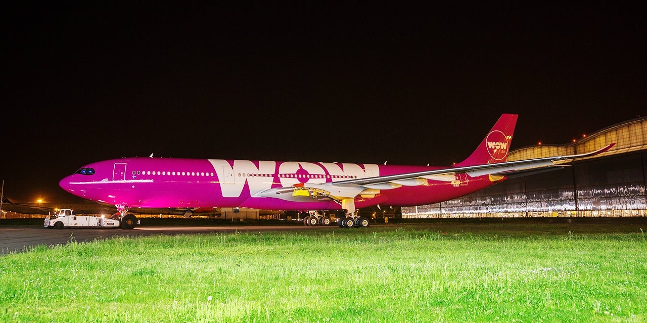 WOW air’s first A330neo rolls out of paintshop