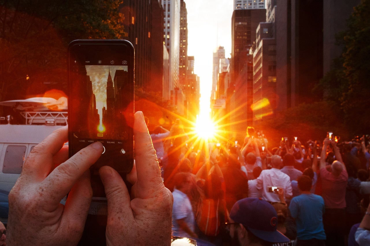U.S.-NEW YORK-MANHATTANHENGE