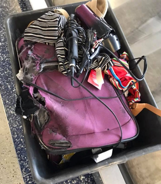Shredded bag at DFW