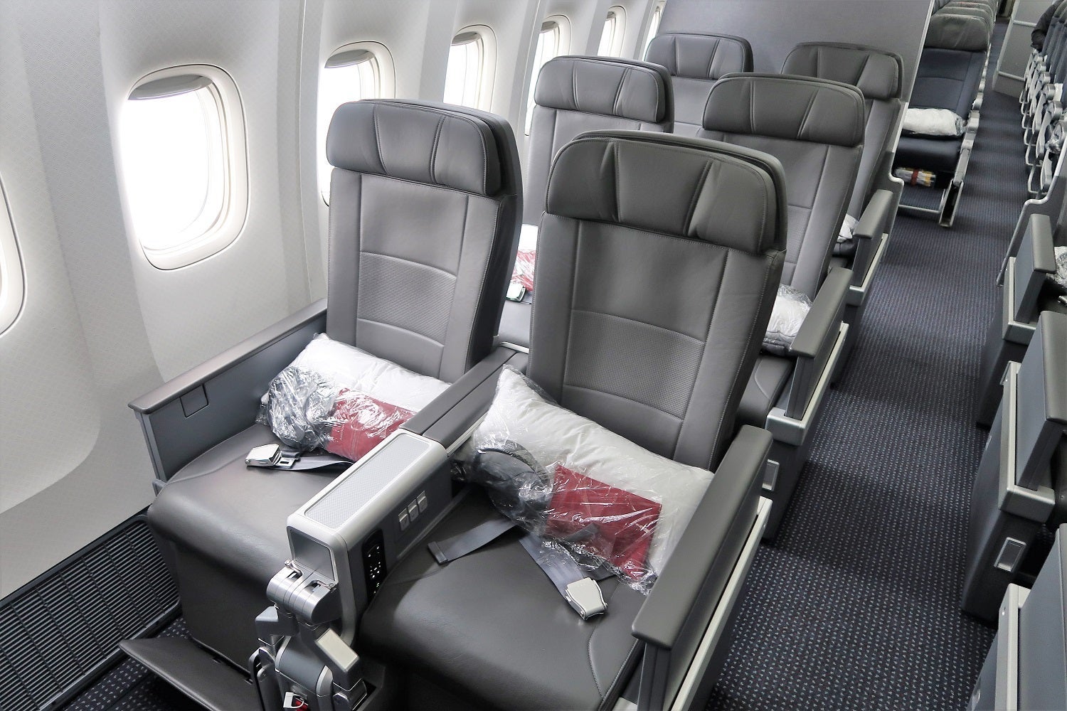 AA 772 777-200 Premium Economy window seats