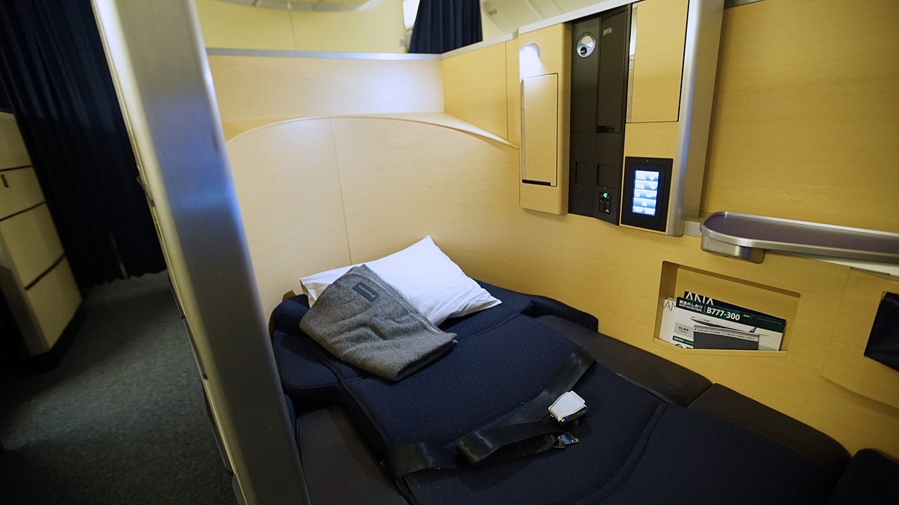 All Nippon Airways—Boeing 777-300ER First Class Star Wars—seating reclined-11