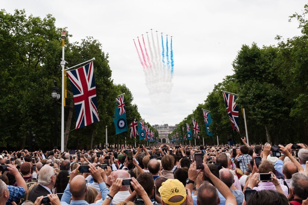 RAF100 Flypast In London