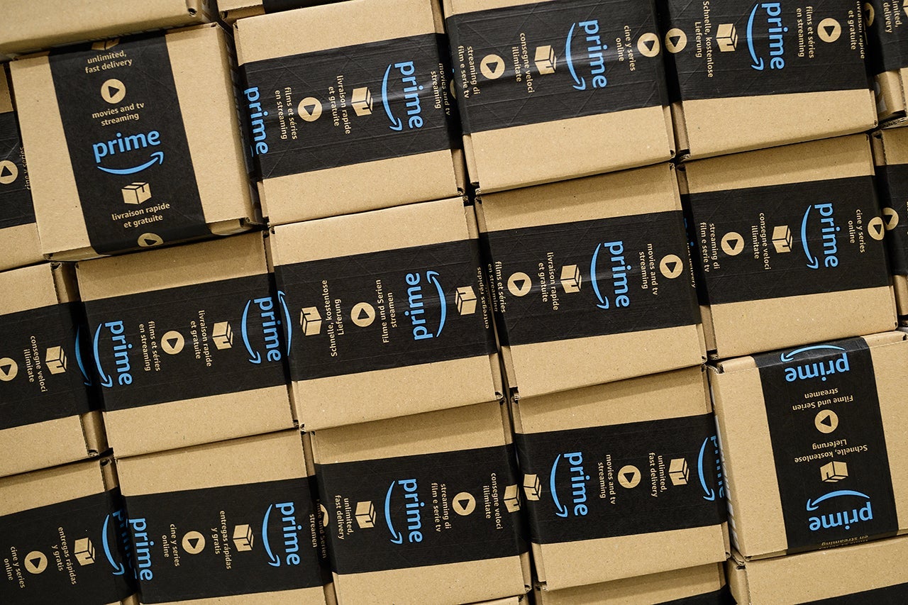 An Amazon Fulfilment Centre Prepares For Black Friday