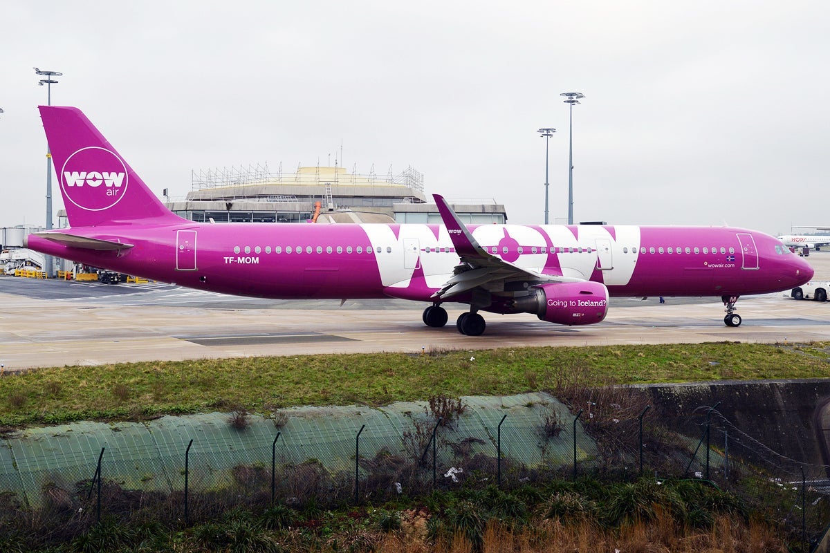 wow air a321 Image courtesy of Anna Zvereva via Flickr.