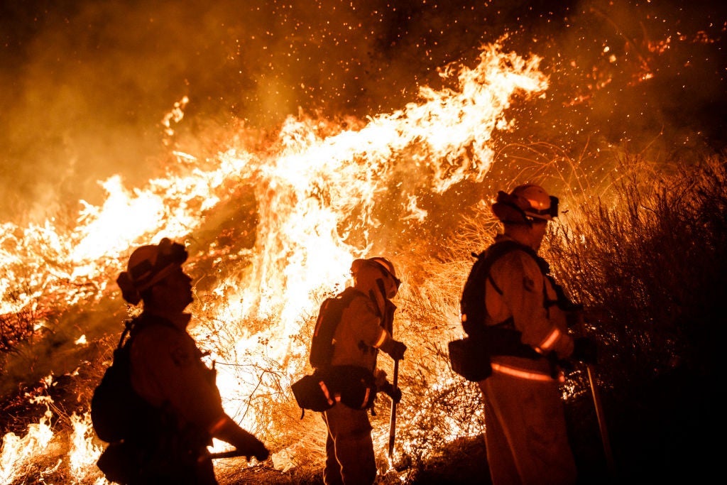 Record Heat Fuels Holy Fire In Southern California, Threatening Homes